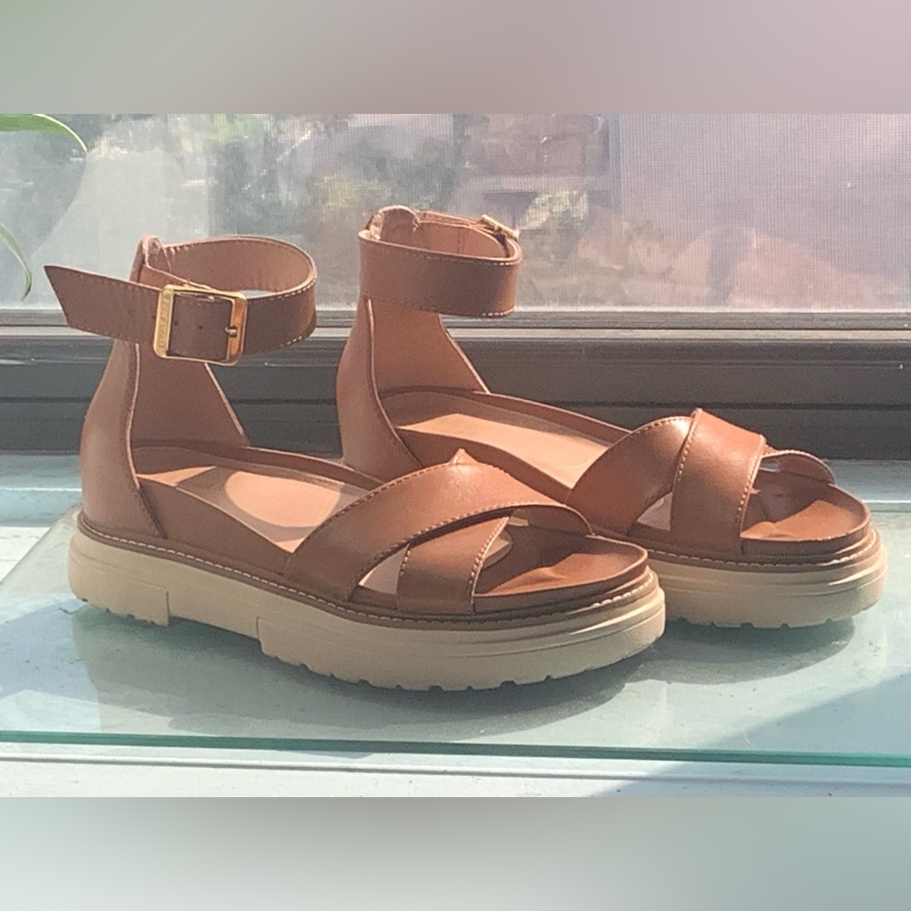 Cole Haan Tan Leather Women's Sandals